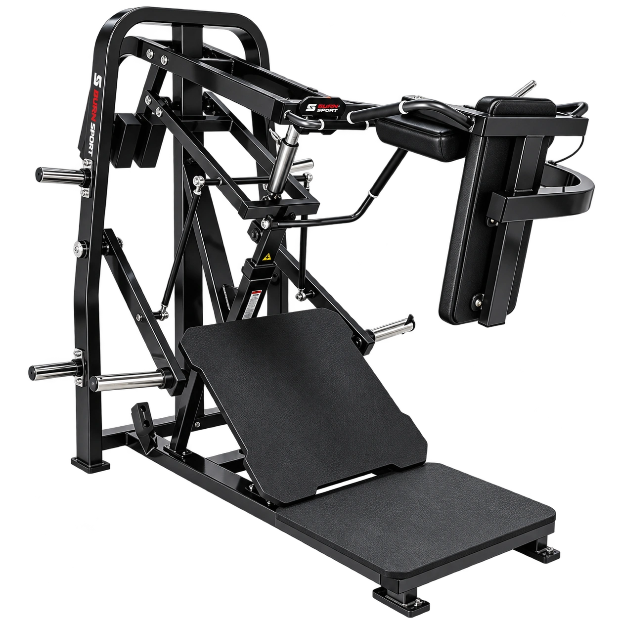 Burnsport plate-loaded squat machine
